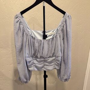 She + Sky Light Blue Women's Blouse